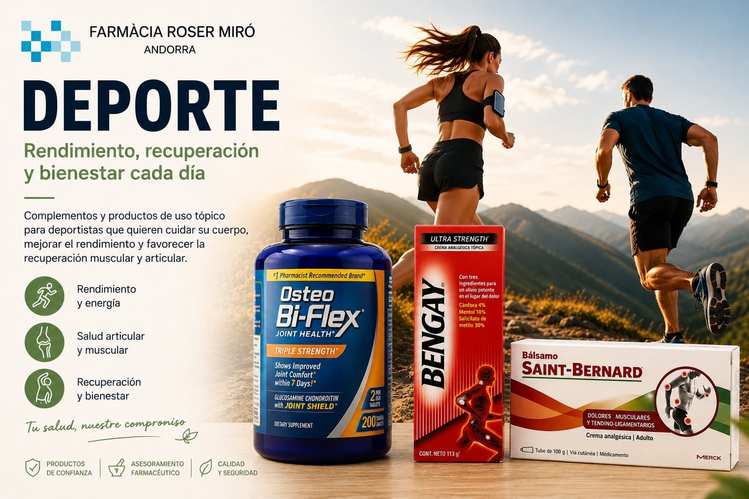 Deporte en Farmacia Roser Miró de Andorra