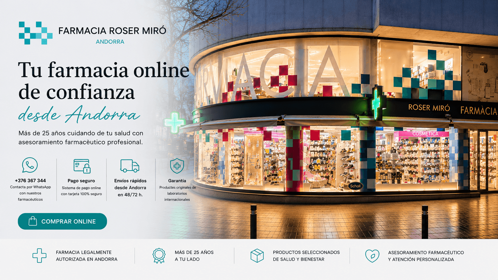Farmacia Roser Miró en Andorra la Vella – farmacia online y física en Andorra