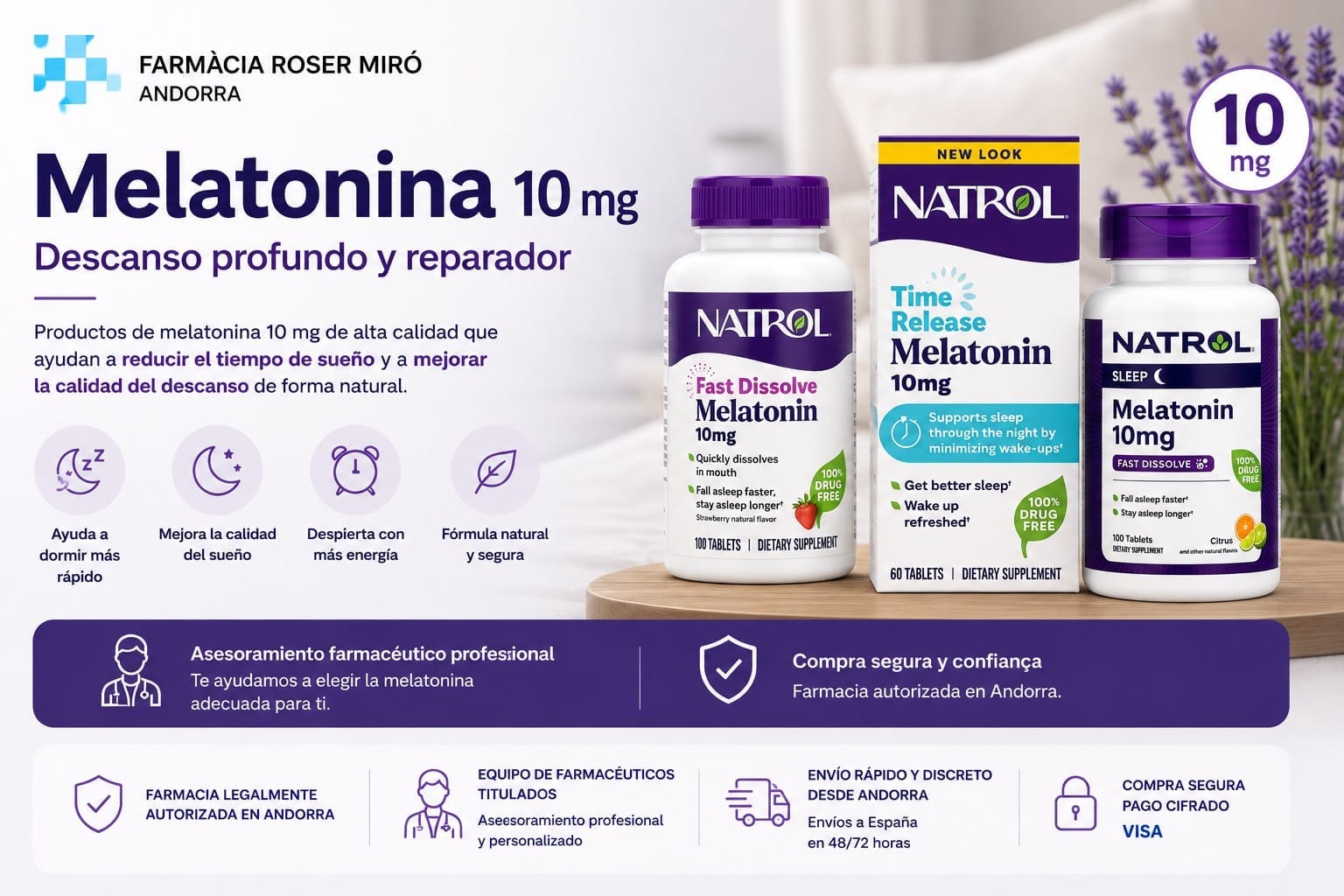 Melatonina 10 mg en Andorra