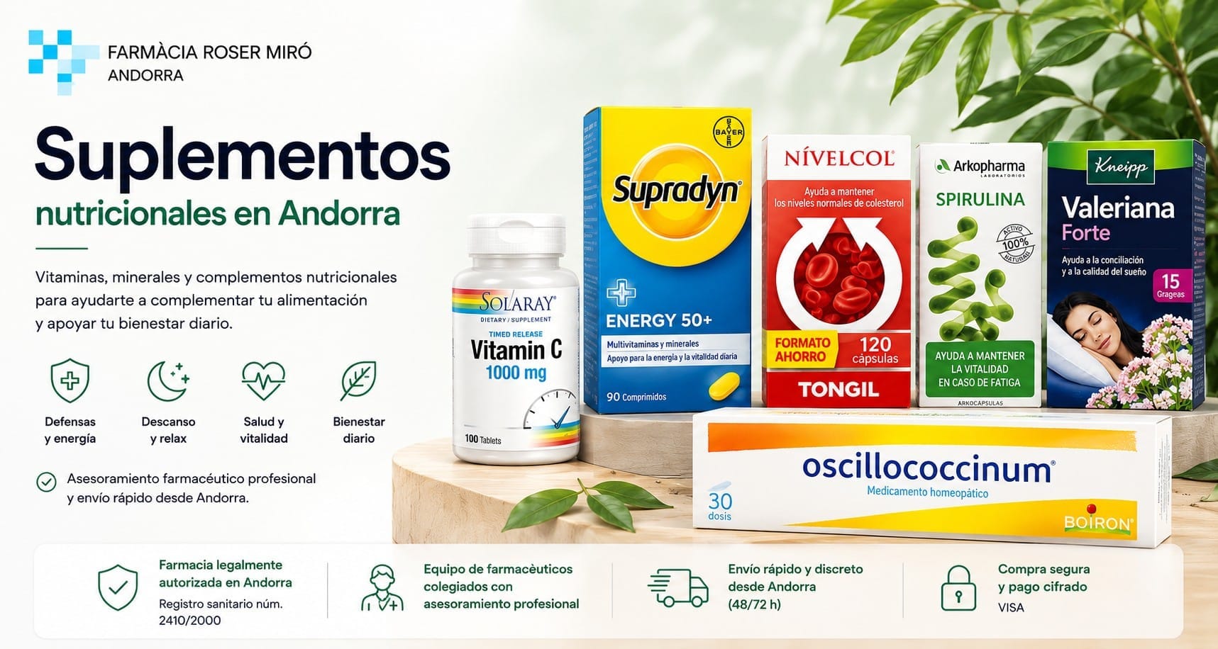 Suplementos nutricionales en Andorra