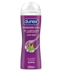 Durex Aloe Vera 200 ml lubricant íntim de base aquosa amb Aloe Vera hidratant disponible a Farmàcia Roser Miró Andorra.