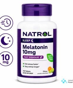 Melatonina Natrol 10mg Fast dissolve, rapida disolucion sabor citricos