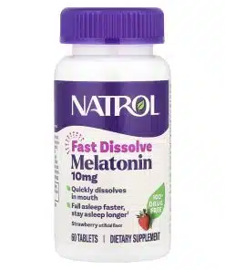 Melatonina Natrol 10mg Fast Dissolve maduixa – 60 comprimits sublinguals amb gust de maduixa