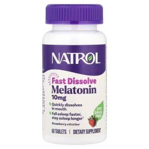 Melatonina Natrol 10mg Fast Dissolve fresa – 60 comprimidos sublinguales con sabor a fresa
